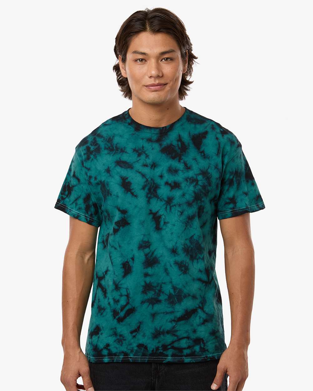 Crystal Wash T-Shirt - OnModelFront - B10302013 - Crystal Jade
