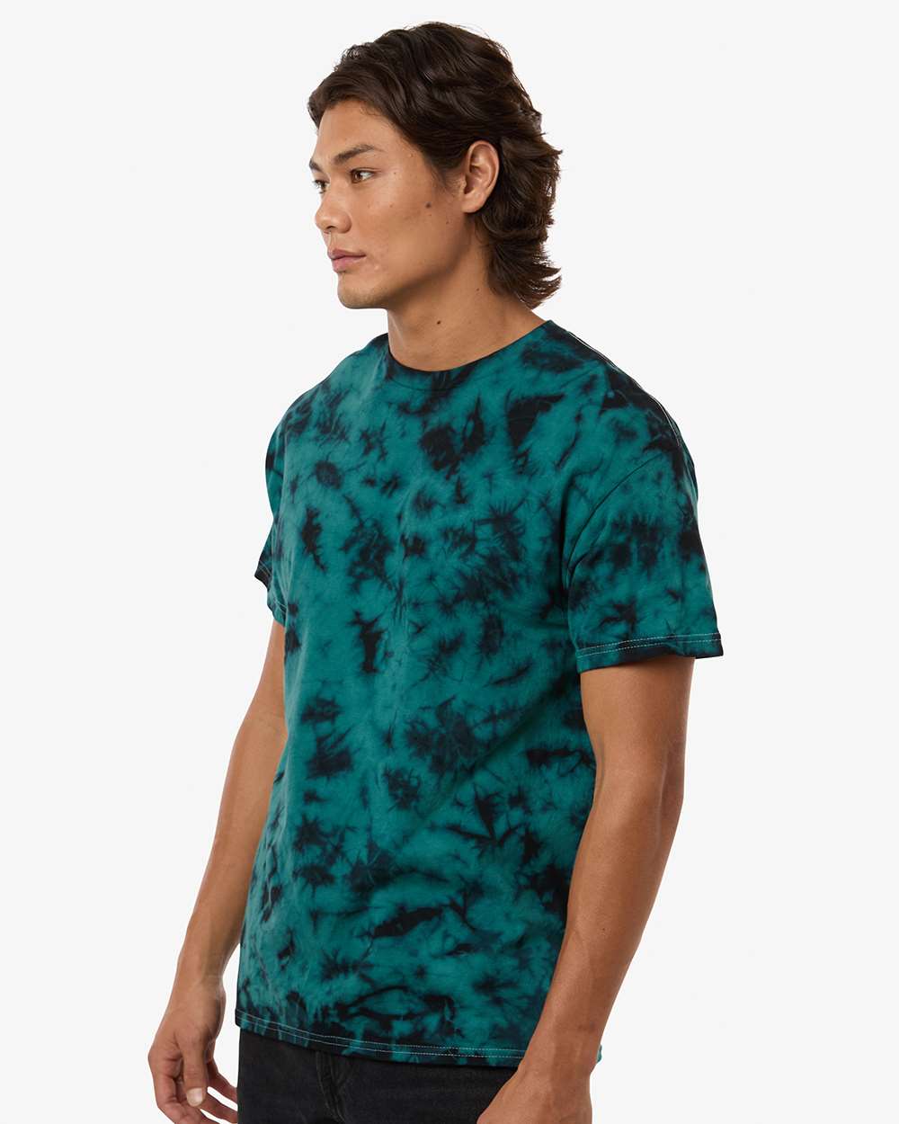 Crystal Wash T-Shirt - OnModelSide - B10302013 - Crystal Jade