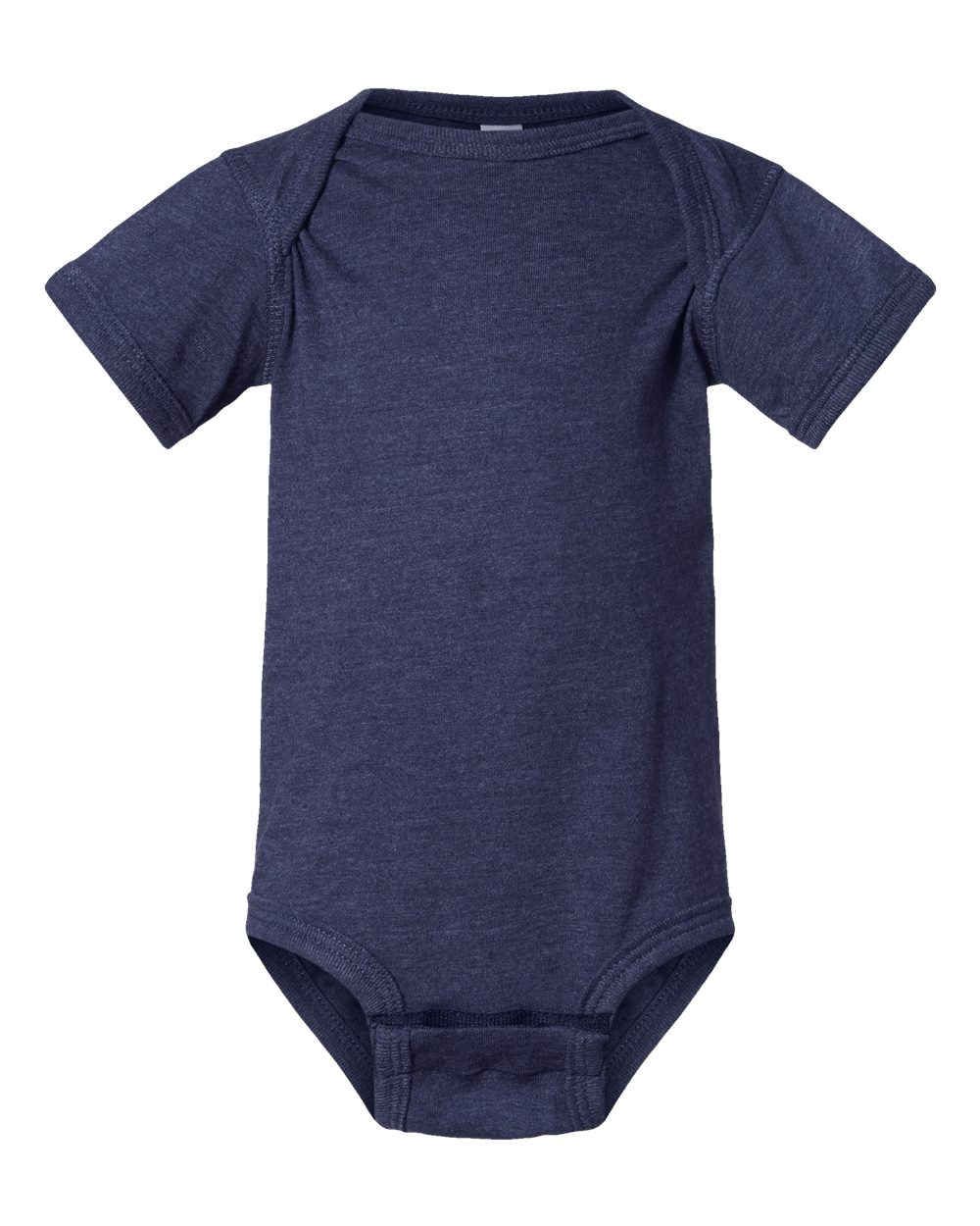 Infant Fine Jersey Bodysuit - Front - B33438791 - Vintage True Navy