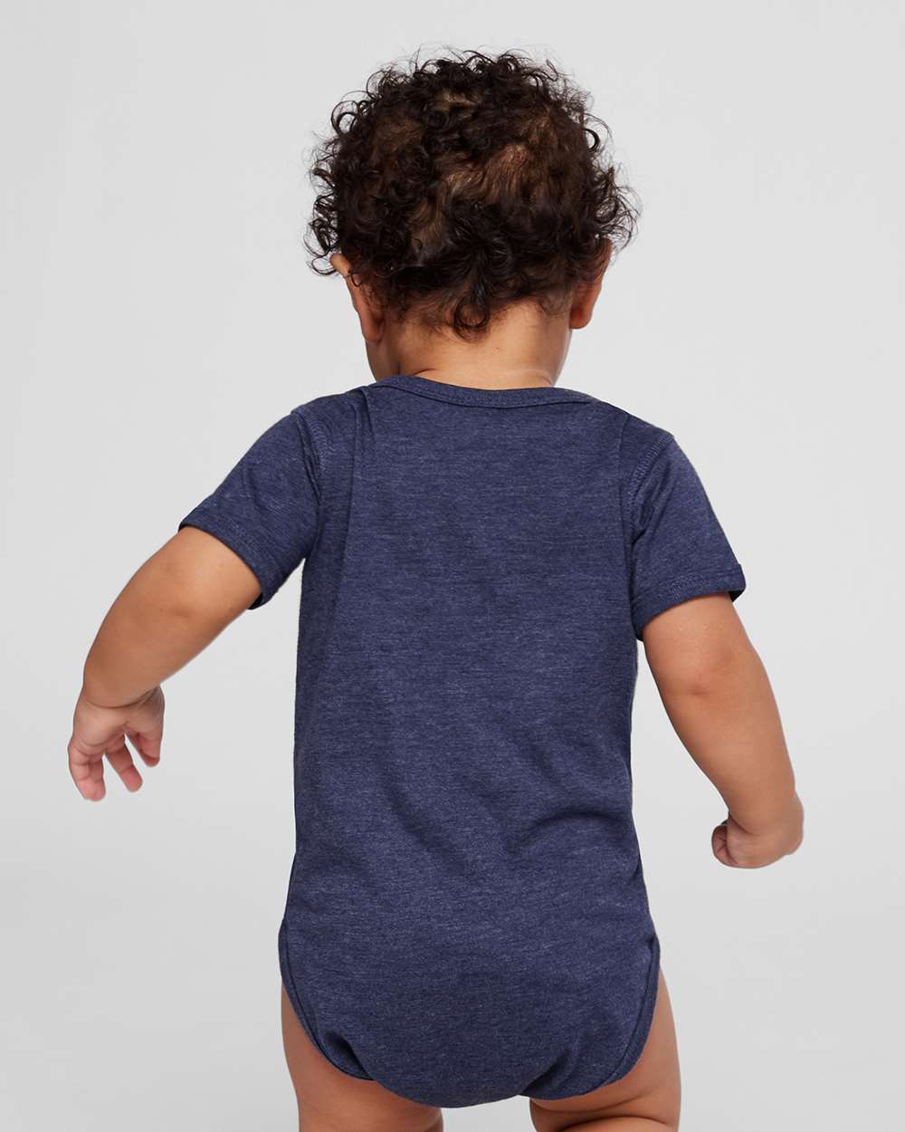 Infant Fine Jersey Bodysuit - OnModelBack - B33438791 - Vintage True Navy