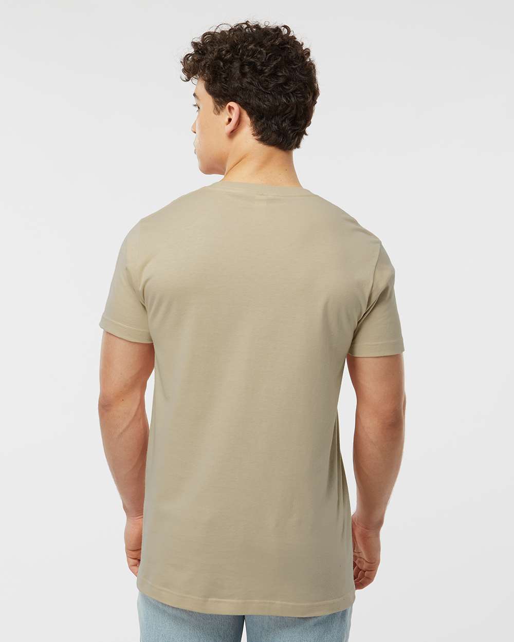 Fine Jersey T-Shirt - OnModelBack - B10259892 - Sand