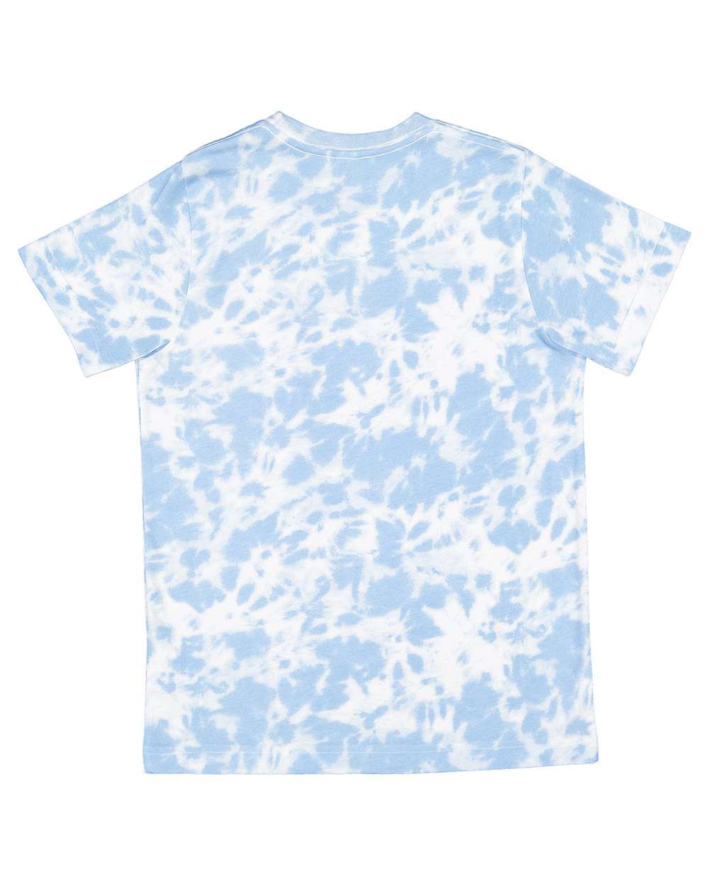 Youth Fine Jersey Tee - Back - B38038472 - Sky Tie Dye
