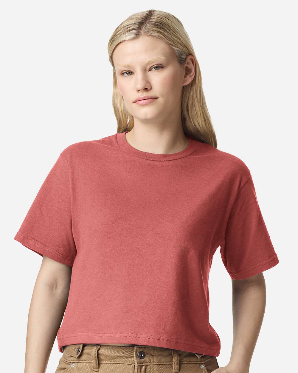 Women's Fine Jersey Boxy Tee - OnModelFront - B02427663 - Canyon