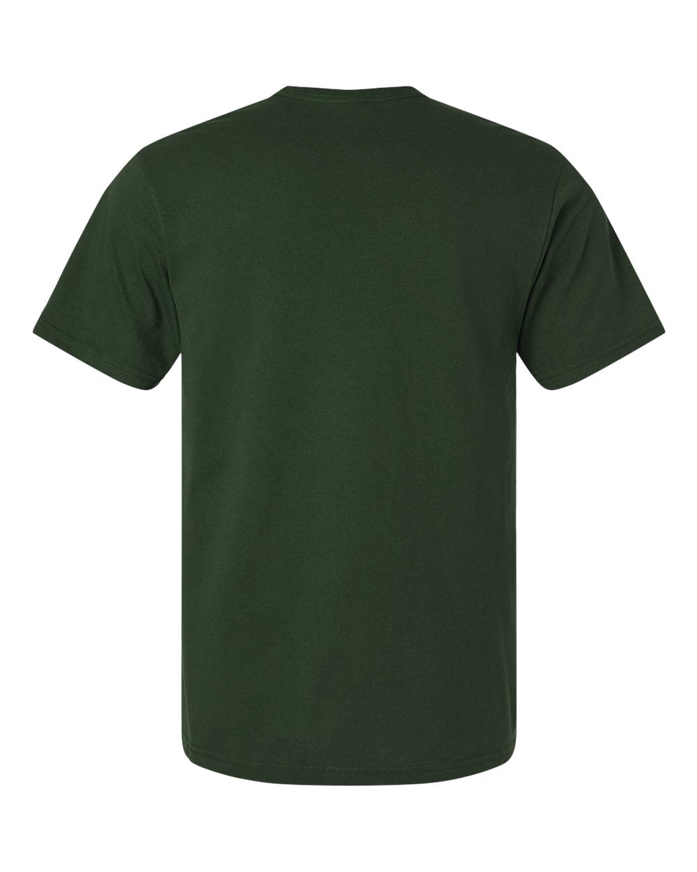 Light Cotton T-Shirt - Back - B02860542 - Forest Green