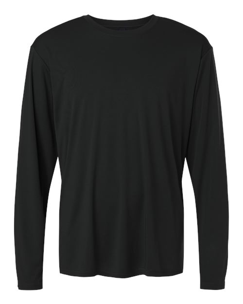Unisex Pro-Lock Performance Long Sleeve T-Shirt - Front - B00496500 - Black