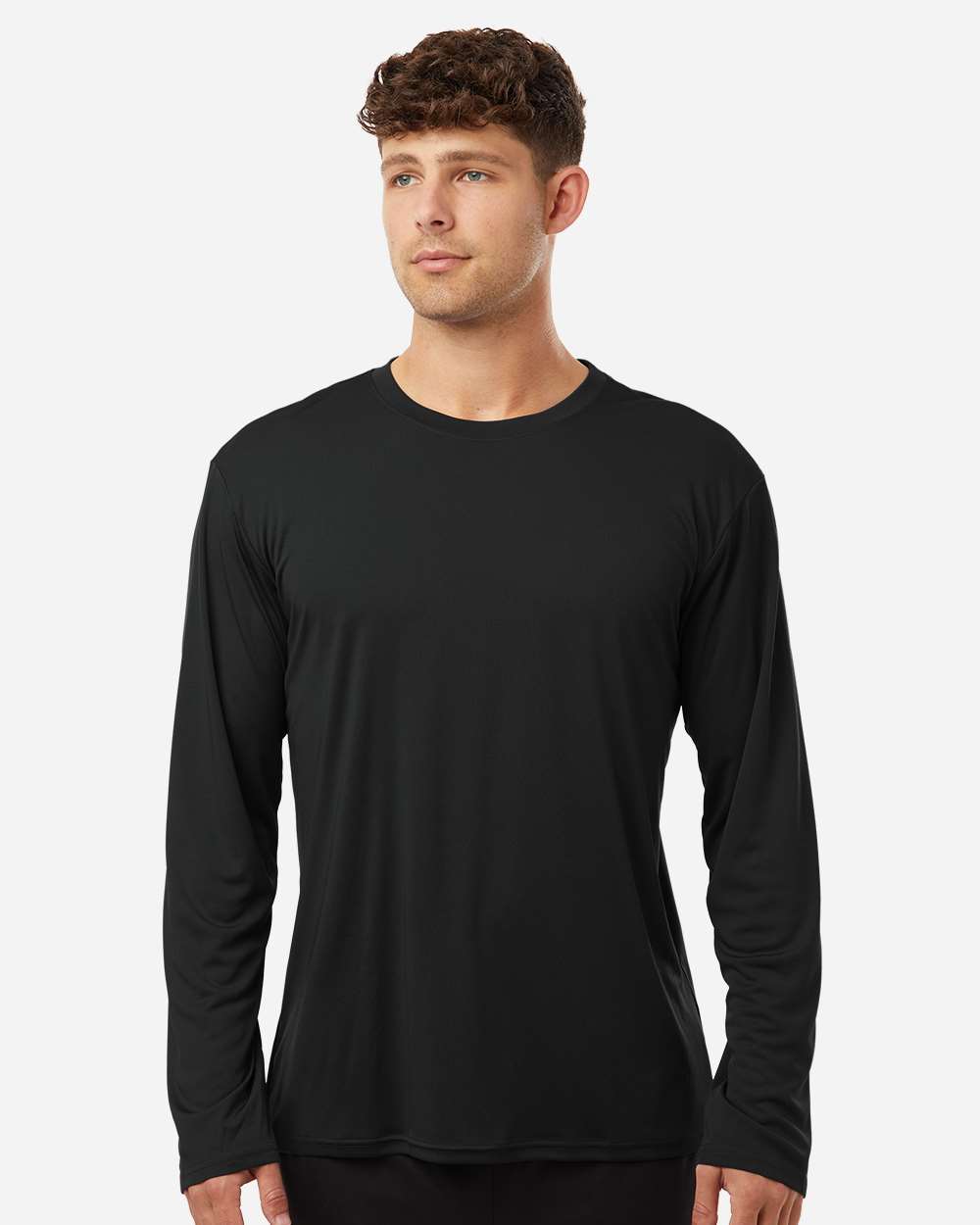 Pro-Lock Performance Long Sleeve T-Shirt - OnModelFront - B00496502 - Black