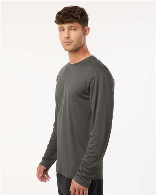 Unisex Pro-Lock Performance Long Sleeve T-Shirt - OnModelSide - B00496590 - Charcoal