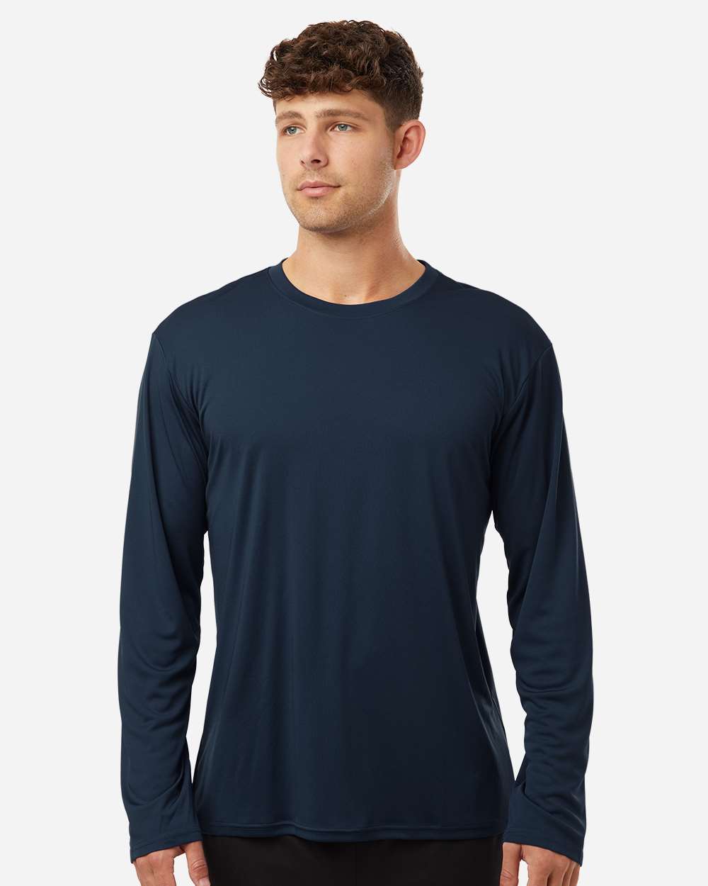 Pro-Lock Performance Long Sleeve T-Shirt - OnModelFront - B00496162 - Navy