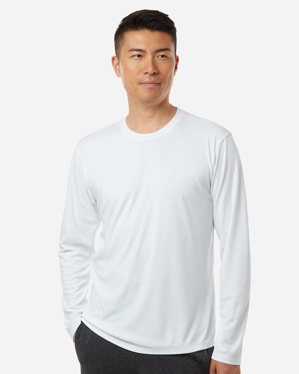 Pro-Lock Performance Long Sleeve T-Shirt - OnModelFront - B00496002 - White