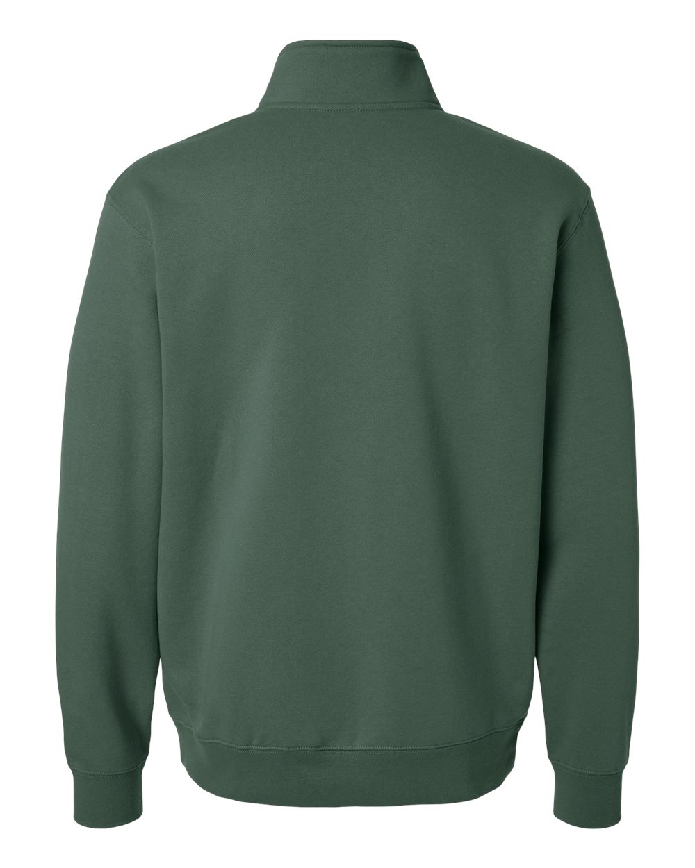 Midweight Quarter-Zip Pullover - Back - B00476233 - Alpine Green