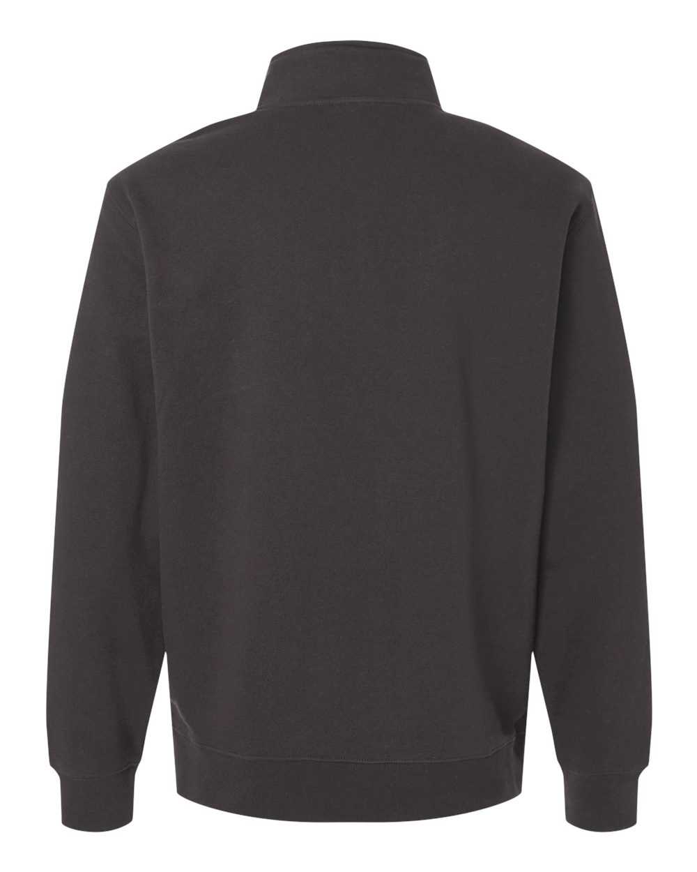Midweight Quarter-Zip Pullover - Back - B00476593 - Asphalt