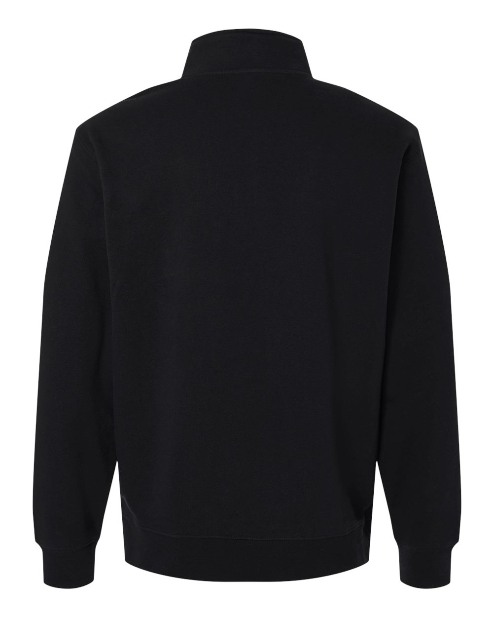 Midweight Quarter-Zip Pullover - Back - B00476503 - Black