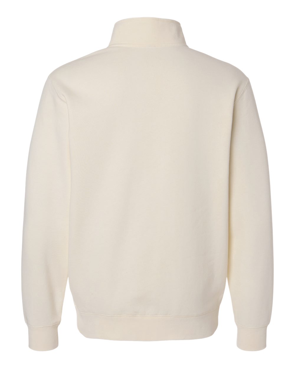 Midweight Quarter-Zip Pullover - Back - B00476243 - Bone