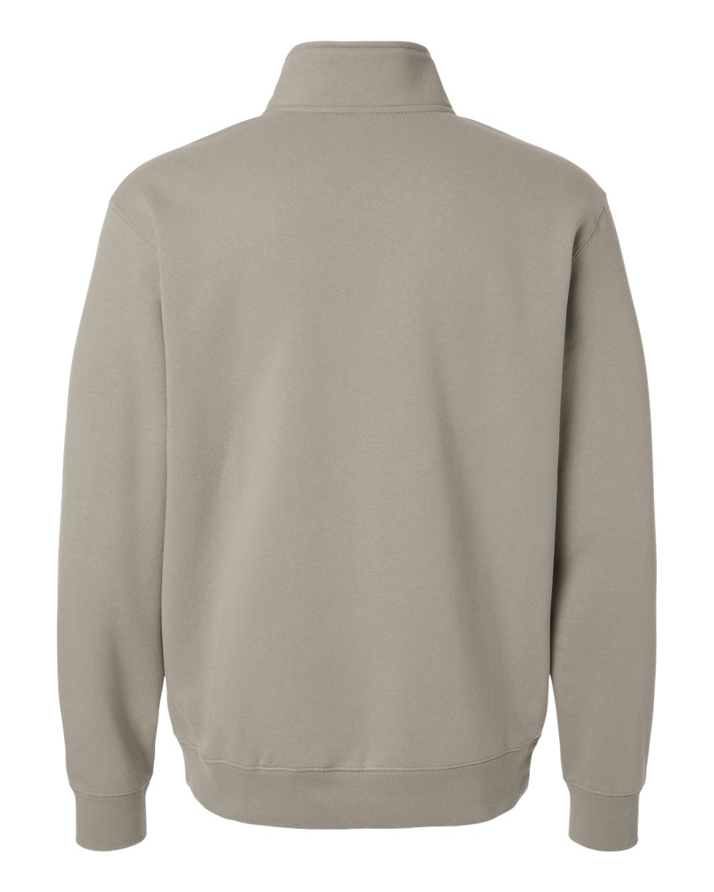 Midweight Quarter-Zip Pullover - Back - B00476413 - Cement