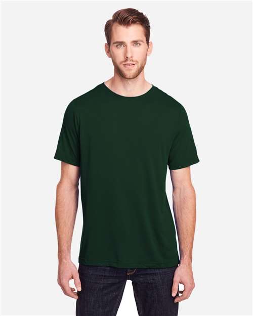 Unisex Fusion ChromaSoft™ Performance T-Shirt - OnModelFront - B270A7547 - Forest