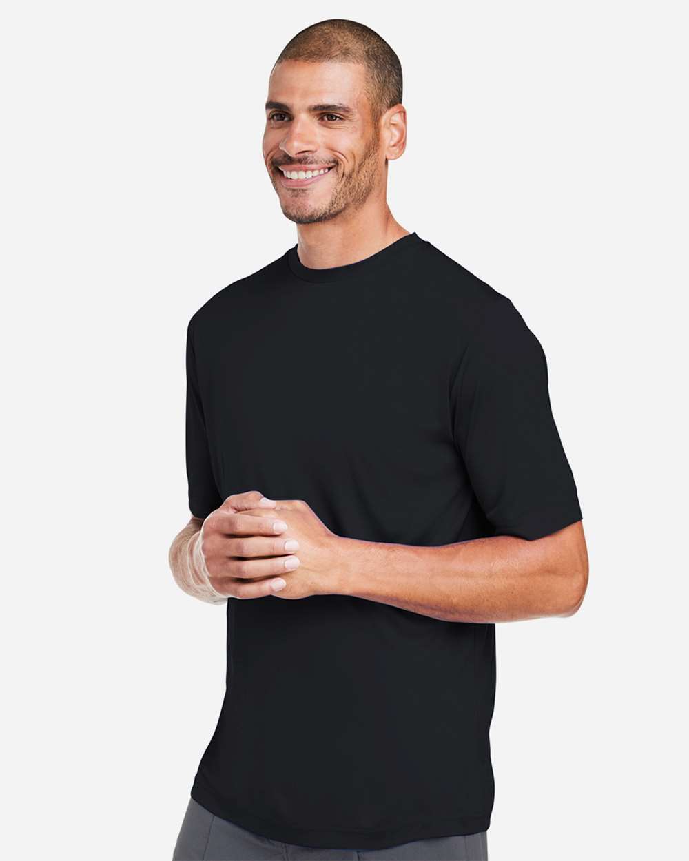 Unisex Capital Performance T-Shirt - OnModelSide - B254A7502 - Black