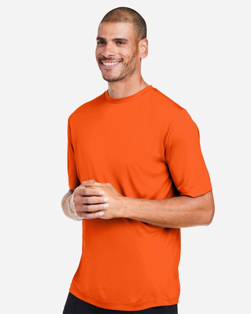Unisex Capital Performance T-Shirt - OnModelSide - B254A7662 - Campus Orange