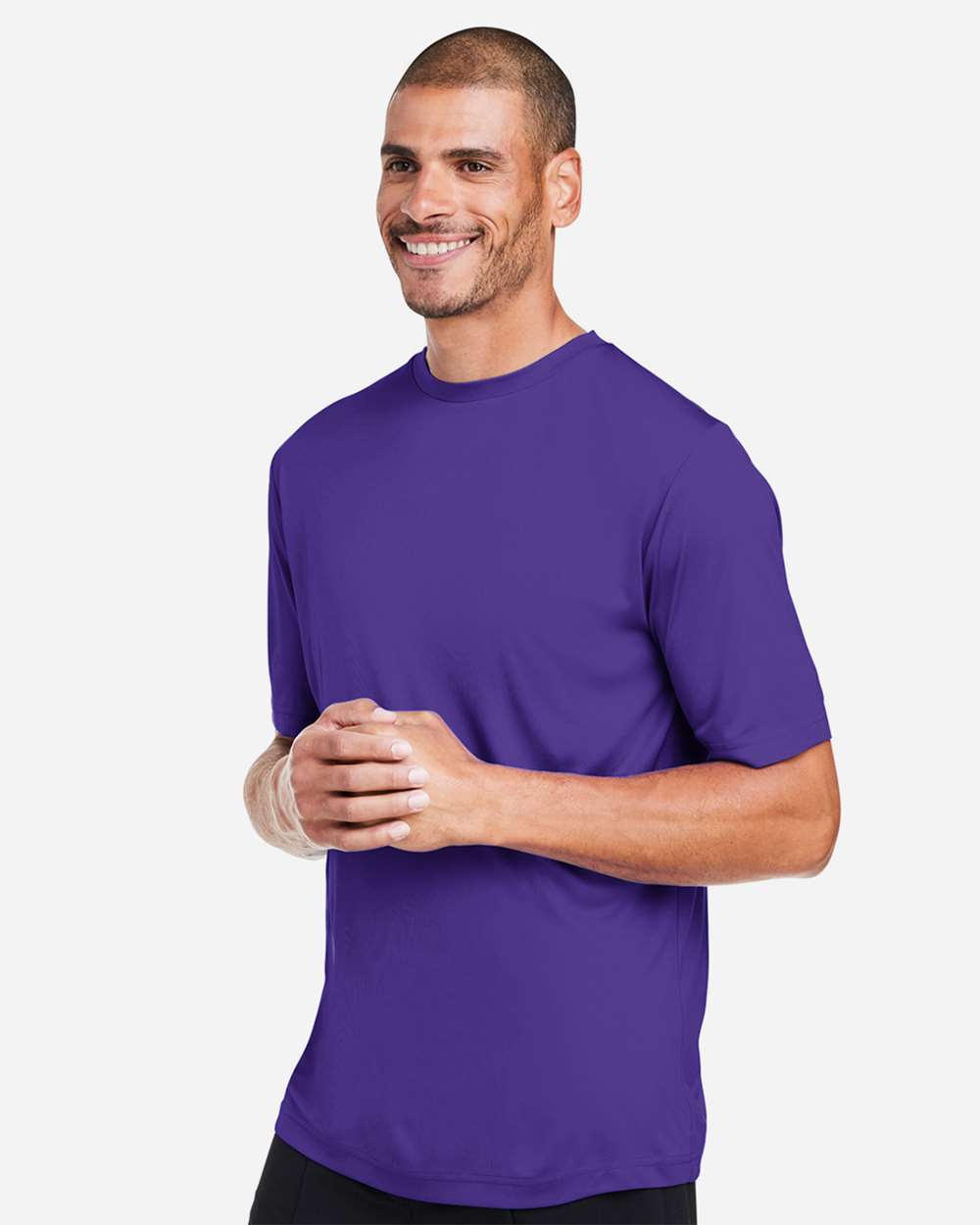 Unisex Capital Performance T-Shirt - OnModelSide - B254A7672 - Campus Purple