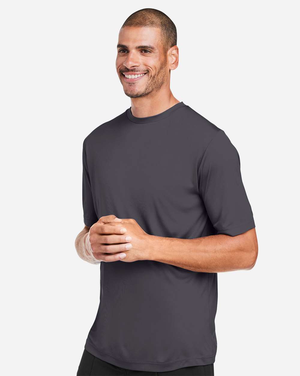 Unisex Capital Performance T-Shirt - OnModelSide - B254A7582 - Carbon