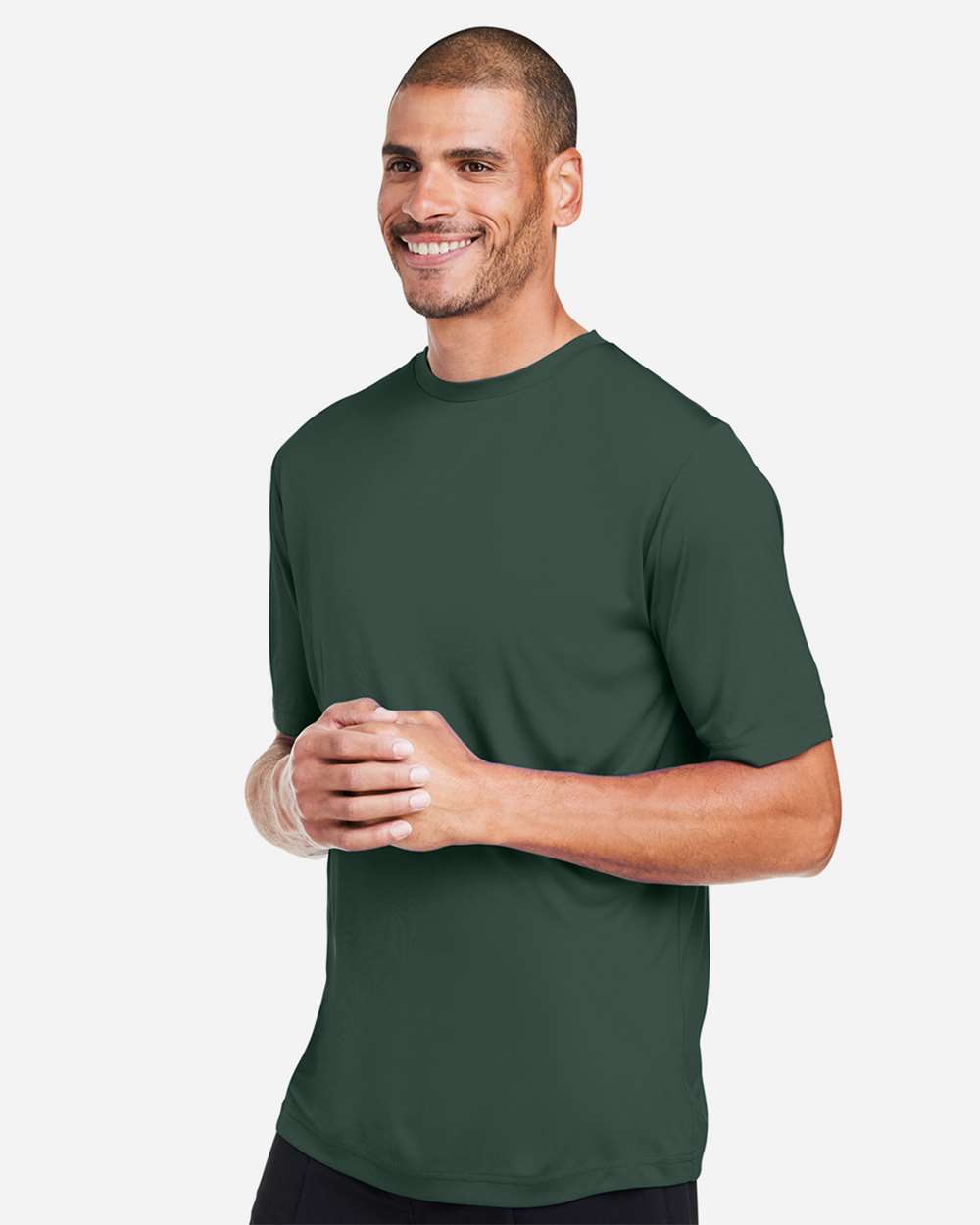 Unisex Capital Performance T-Shirt - OnModelSide - B254A7542 - Forest