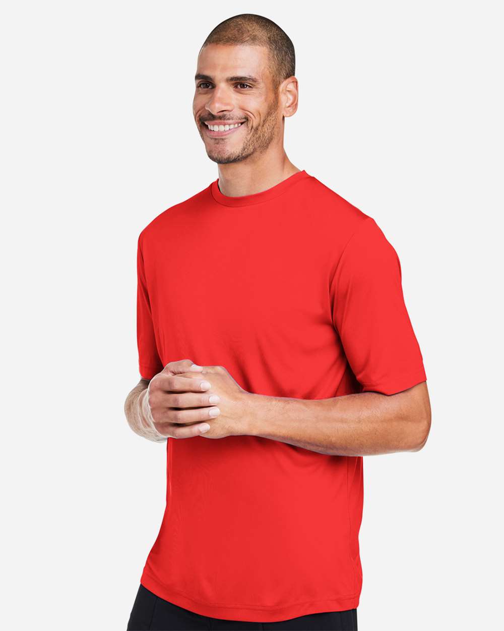 Unisex Capital Performance T-Shirt - OnModelSide - B254A7102 - Marina Red