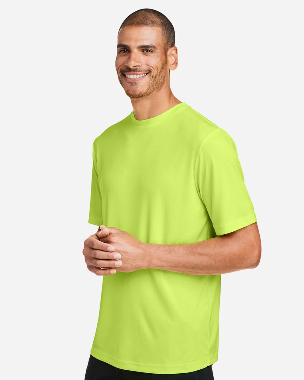 Unisex Capital Performance T-Shirt - OnModelSide - B254A7162 - Safety Yellow