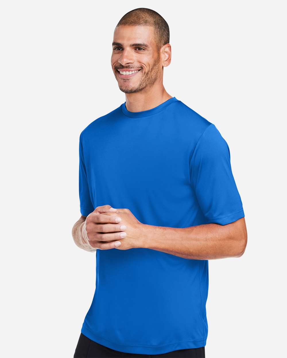 Unisex Capital Performance T-Shirt - OnModelSide - B254A7752 - True Royal