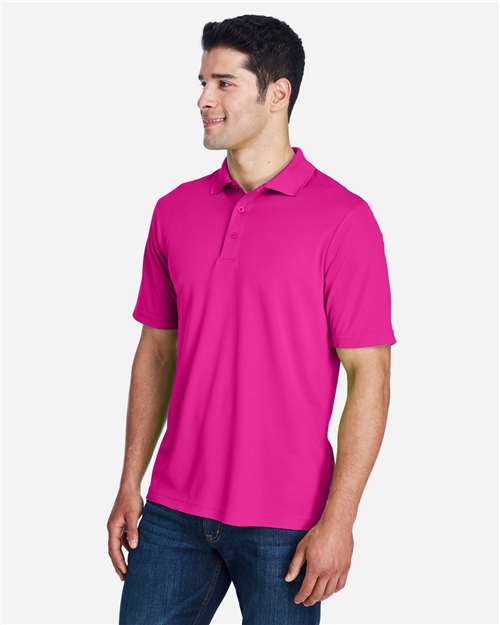 Men's Origin Performance Piqué Polo - OnModelSide - B221A7691 - Bright Magenta