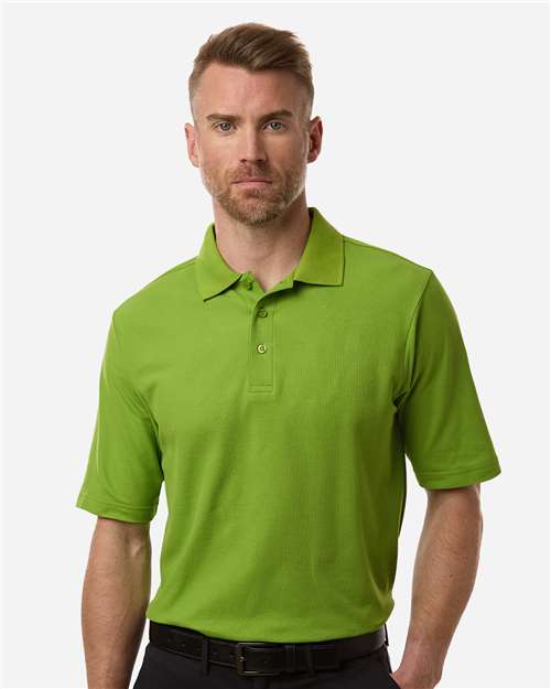 Men's Resolve CVC Performance Pique Polo - OnModelFront - B261A7173 - Acid Green