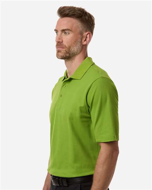 Men's Resolve CVC Performance Pique Polo - OnModelSide - B261A7173 - Acid Green