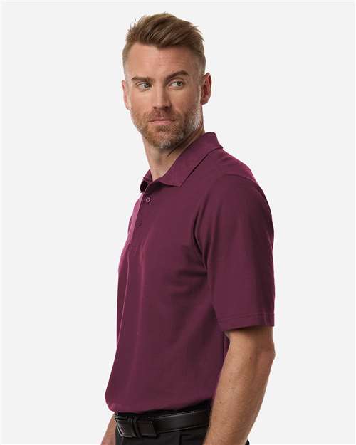 Men's Resolve CVC Performance Pique Polo - OnModelSide - B261A7533 - Burgundy