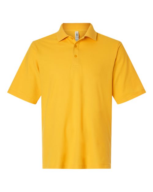 Men's Resolve CVC Performance Pique Polo - Front - B261A7123 - Campus Gold