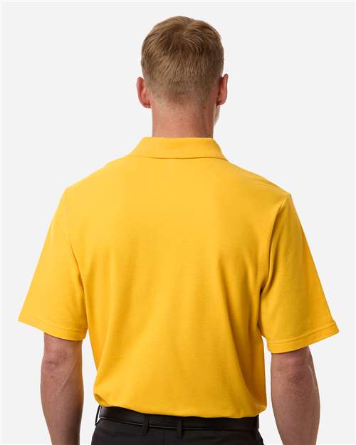 Men's Resolve CVC Performance Pique Polo - OnModelBack - B261A7123 - Campus Gold