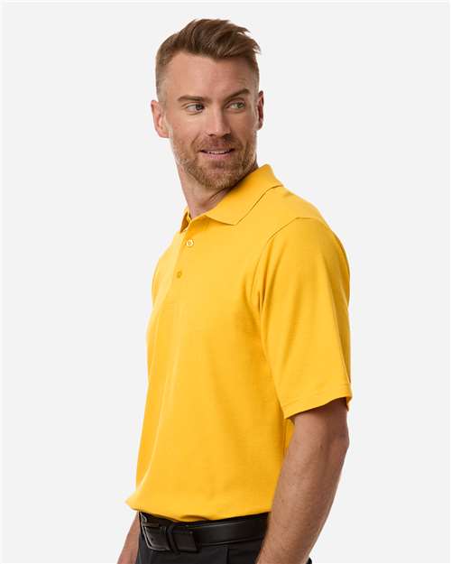 Men's Resolve CVC Performance Pique Polo - OnModelSide - B261A7123 - Campus Gold
