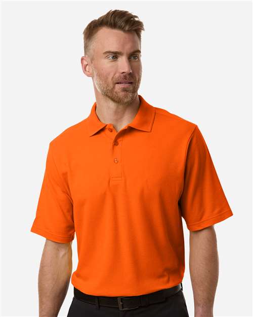 Men's Resolve CVC Performance Pique Polo - OnModelFront - B261A7663 - Campus Orange