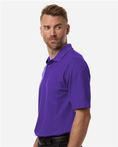 Men's Resolve CVC Performance Pique Polo - OnModelSide - B261A7673 - Campus Purple
