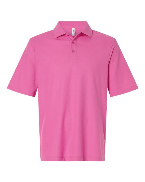 Men's Resolve CVC Performance Pique Polo - Front - B261A7303 - Charity Pink