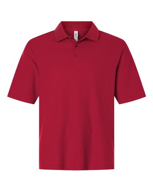Men's Resolve CVC Performance Pique Polo - Front - B261A7703 - Classic Red