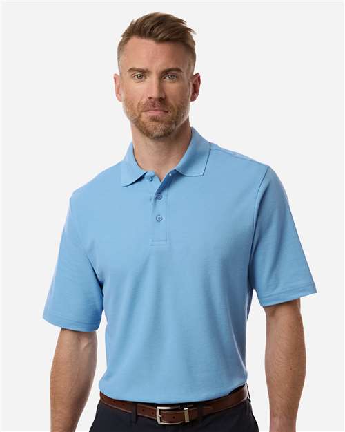 Men's Resolve CVC Performance Pique Polo - OnModelFront - B261A7263 - Columbia Blue