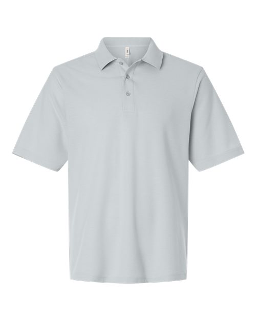 Men's Resolve CVC Performance Pique Polo - Front - B261A7353 - Platinum
