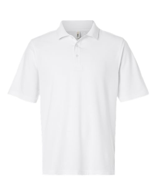 Men's Resolve CVC Performance Pique Polo - Front - B261A7003 - White