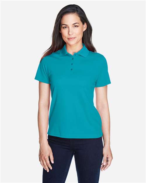 Women's Origin Performance Piqué Polo - OnModelFront - B205A7992 - Clear Teal