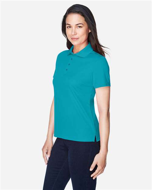 Women's Origin Performance Piqué Polo - OnModelSide - B205A7992 - Clear Teal