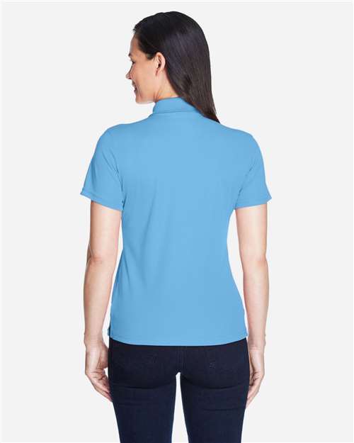 Women's Origin Performance Piqué Polo - OnModelBack - B205A7267 - Columbia Blue