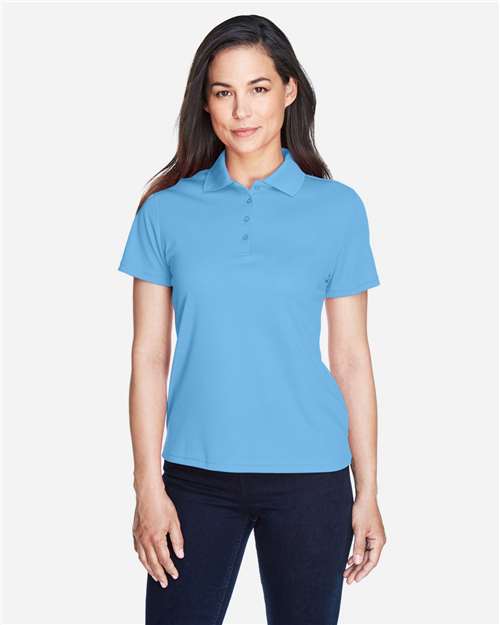 Women's Origin Performance Piqué Polo - OnModelFront - B205A7267 - Columbia Blue