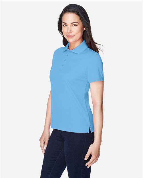 Women's Origin Performance Piqué Polo - OnModelSide - B205A7267 - Columbia Blue
