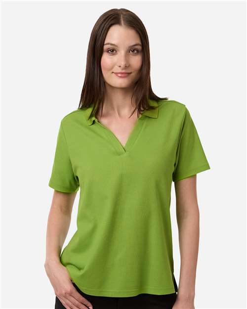 Women's Resolve CVC Performance Pique Polo - OnModelFront - B263A7172 - Acid Green