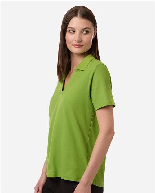 Women's Resolve CVC Performance Pique Polo - OnModelSide - B263A7172 - Acid Green