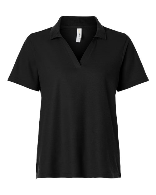 Women's Resolve CVC Performance Pique Polo - Front - B263A7502 - Black