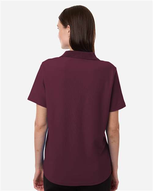 Women's Resolve CVC Performance Pique Polo - OnModelBack - B263A7532 - Burgundy